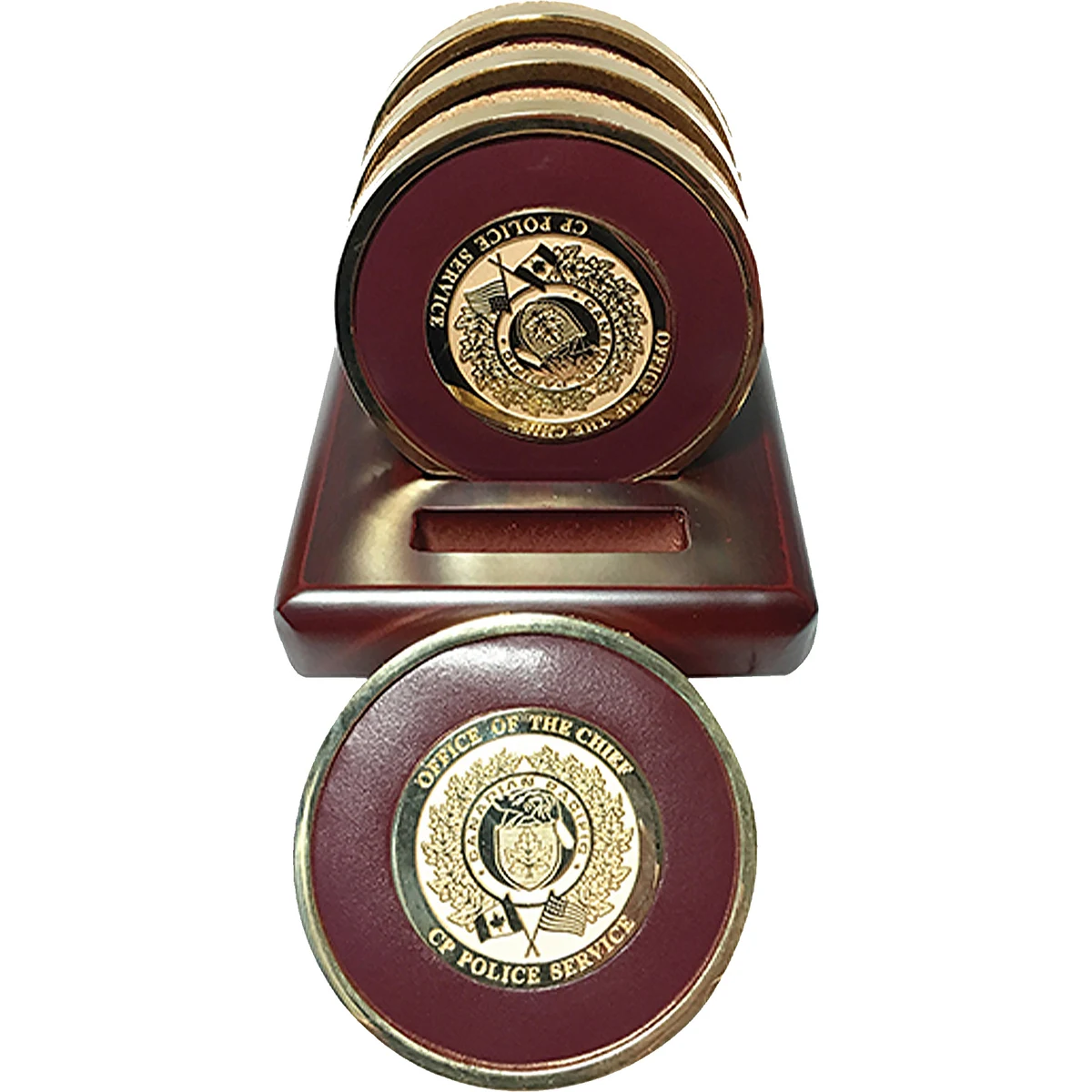 Leather & Diestruck Emblem Coasters 1