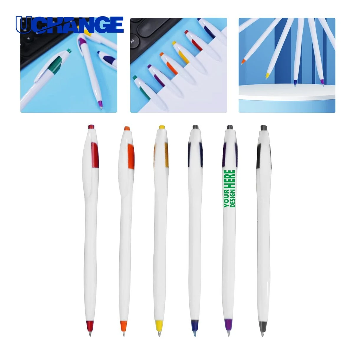 Personalized Promotional Click Ballpoint Pen for Marketing, custom pen with logo imprint 1