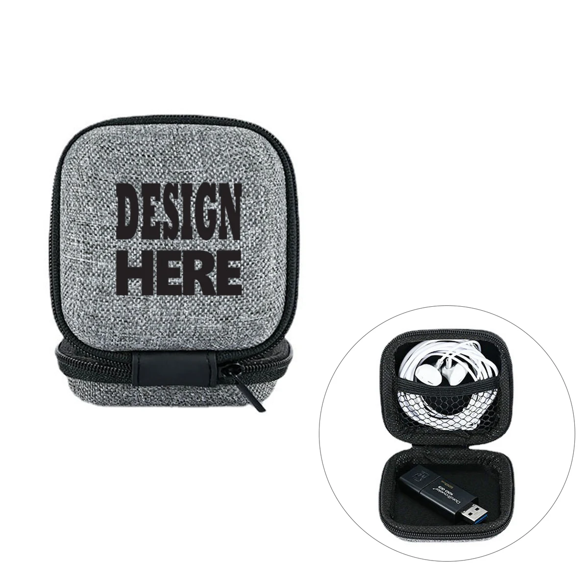 Travel Tech Organizer Case With Zipper Pouch 1