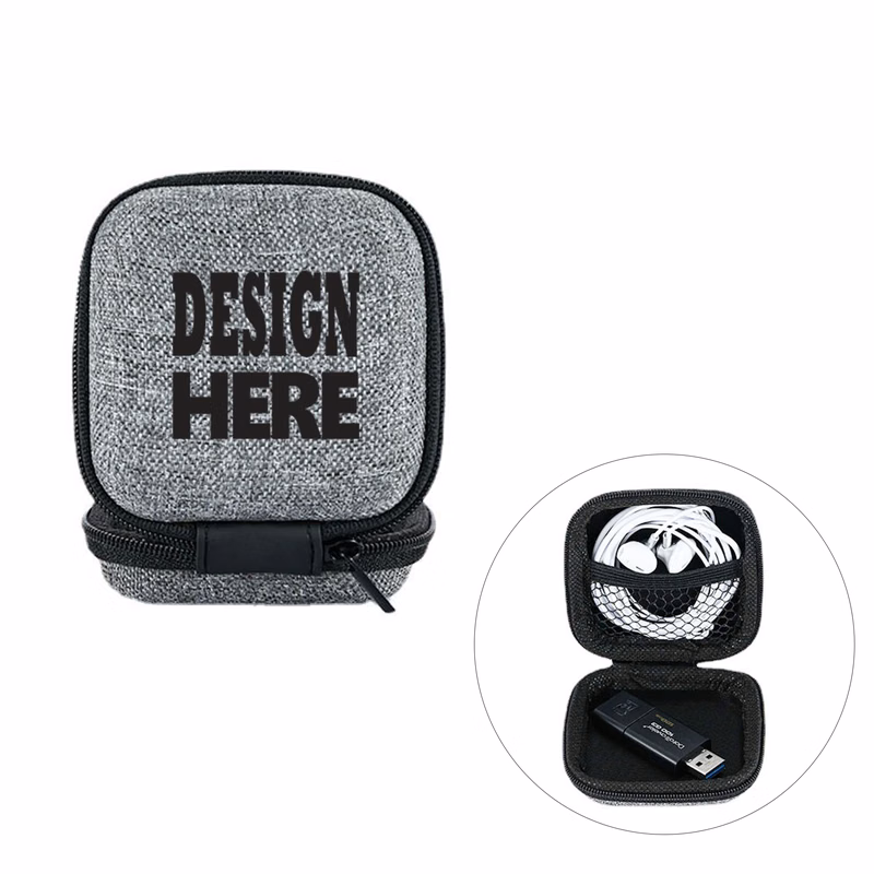 Travel Tech Organizer Case With Zipper Pouch