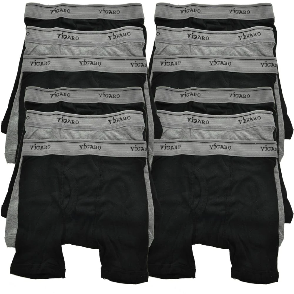 Boys' Boxer Briefs - Gray/Black 1