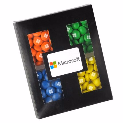 4 Way Imprinted Chocolate Button Box