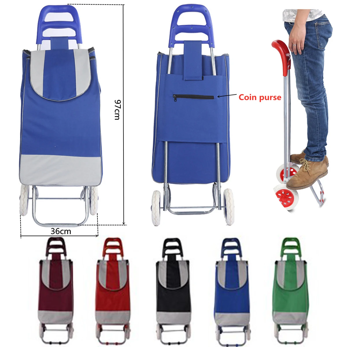Multifunctional Foldable Shopping Cart 1