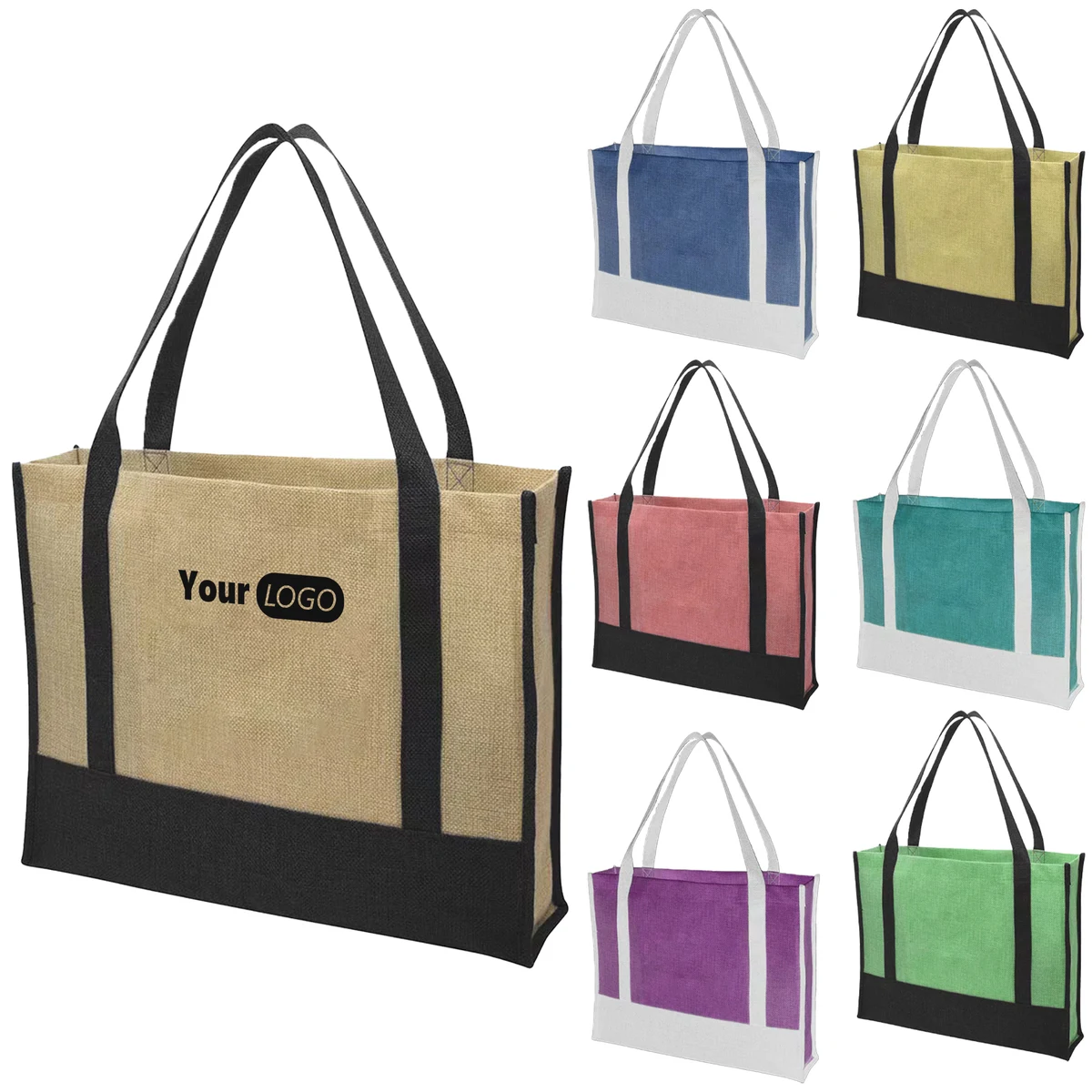 Polyester Sustainable Jute Tote 1