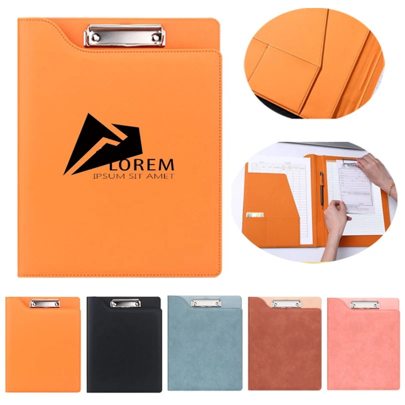 Multi-Pocket Organizer PU Leather A4 Writing Board Padfolio 1