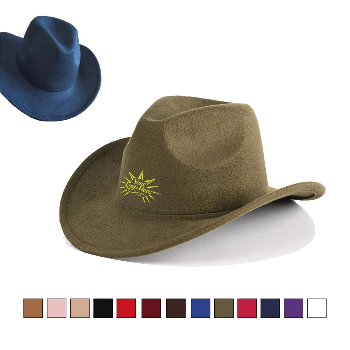 Solid Colored Felt British Retro Jazz Hat 1
