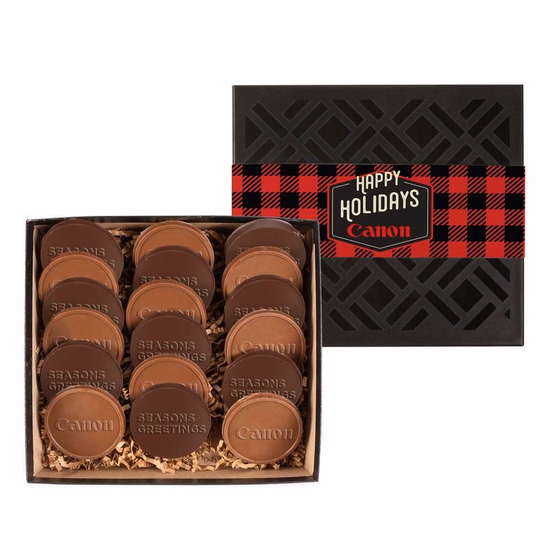 Deluxe Cookie Gift Box with 18 Round Cookies