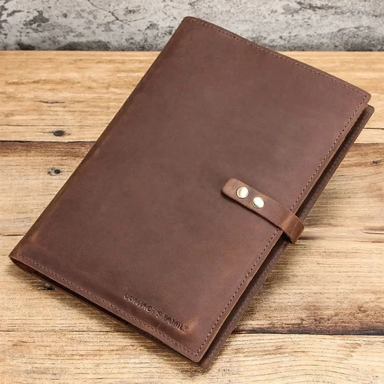 Custom Handmade Leather Business Portfolio Organizer 1