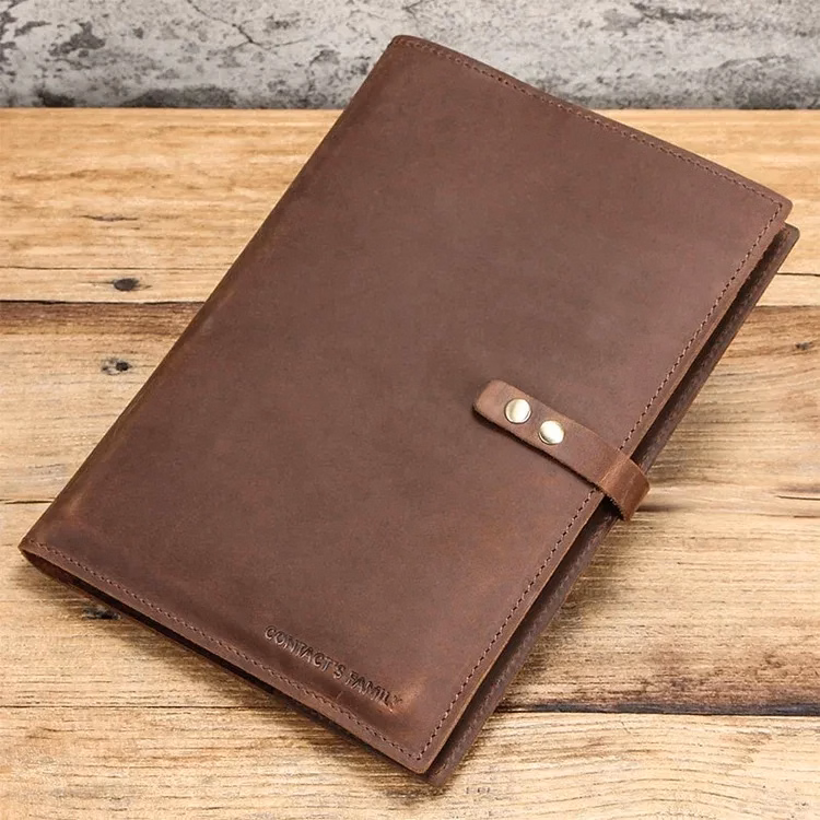 Custom Handmade Leather Business Portfolio Organizer