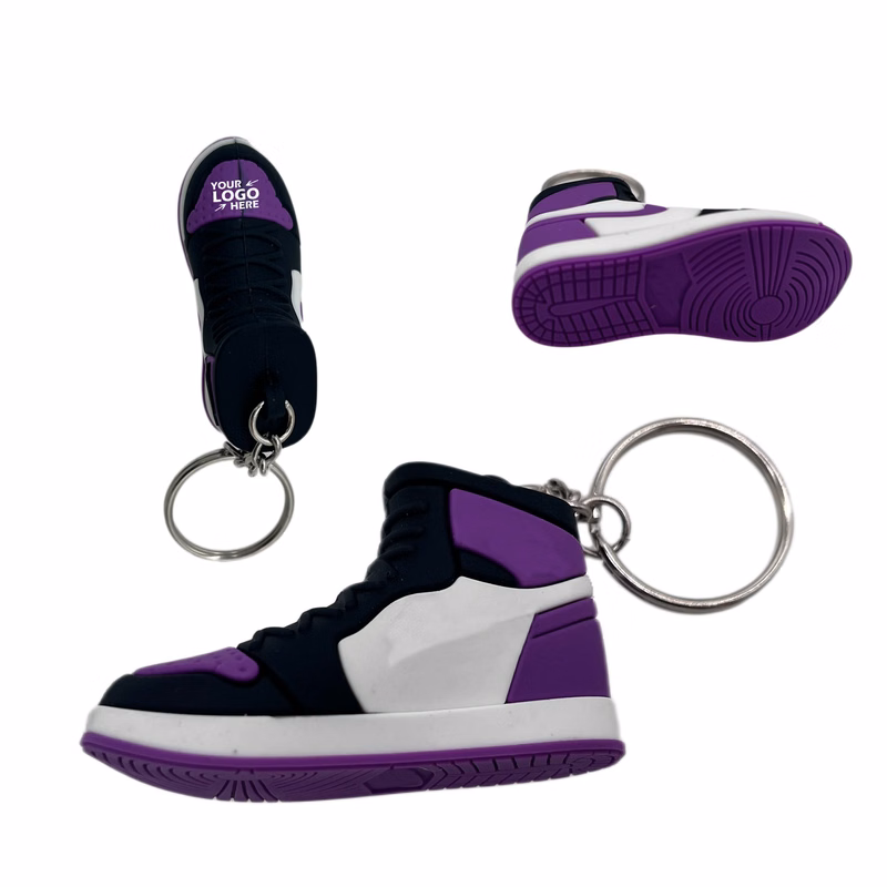 3D Rubber Shoes Keychain