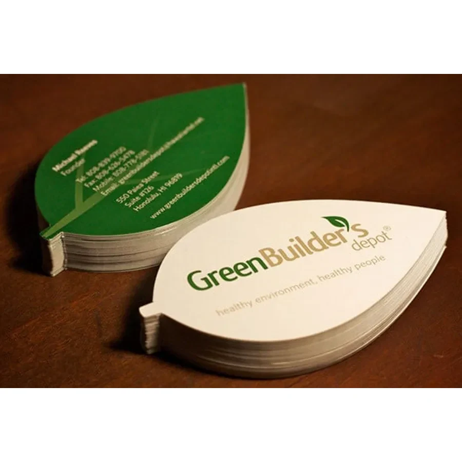 Leafy Rounded Business Card 1