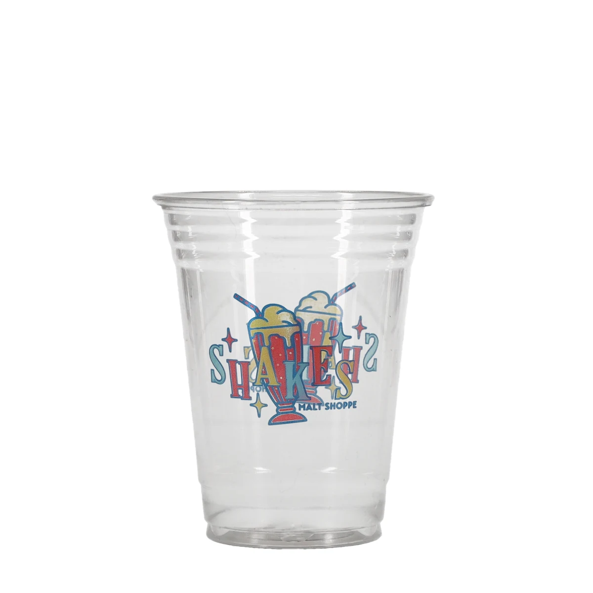16/18 oz Soft Sided Plastic Cup Clear Hi-Speed Print 1