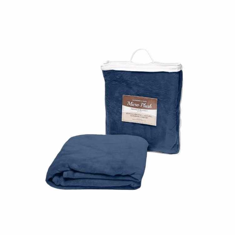 "50x60" Micro Fleece Blanket - Navy