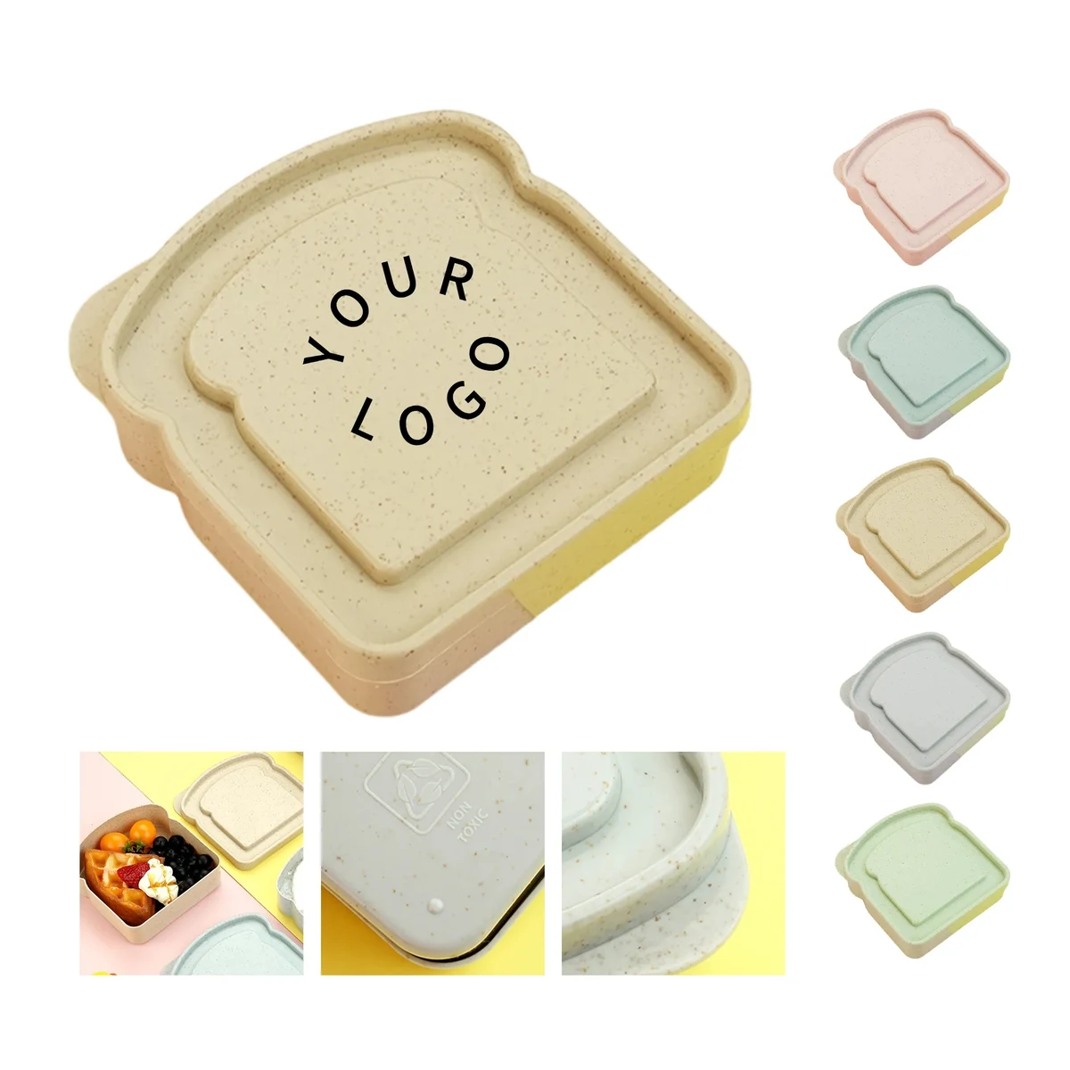 Custom Bread-Shaped Lunch Box for Fun Meal Storage 1