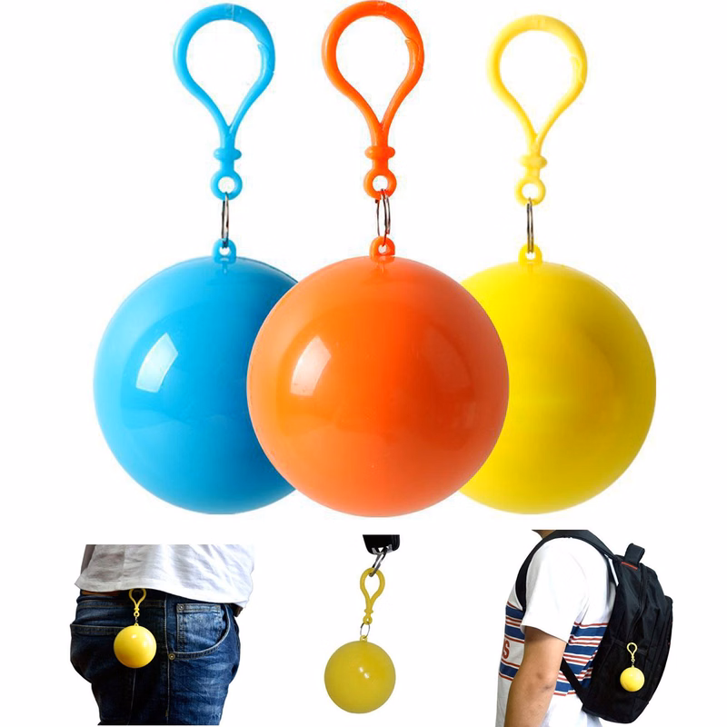 Rain Poncho Keychain Ball