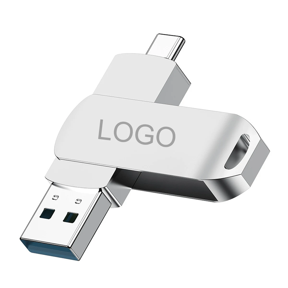 8GB USB-A and USB-C Dual-Port USB Flash Drive 1