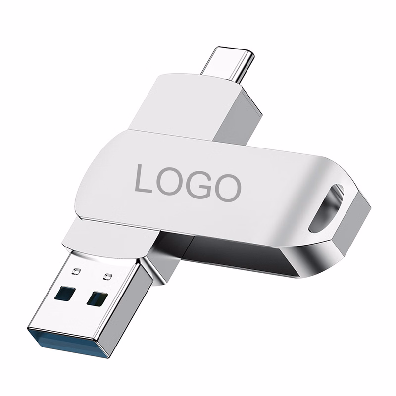 8GB USB-A and USB-C Dual-Port USB Flash Drive