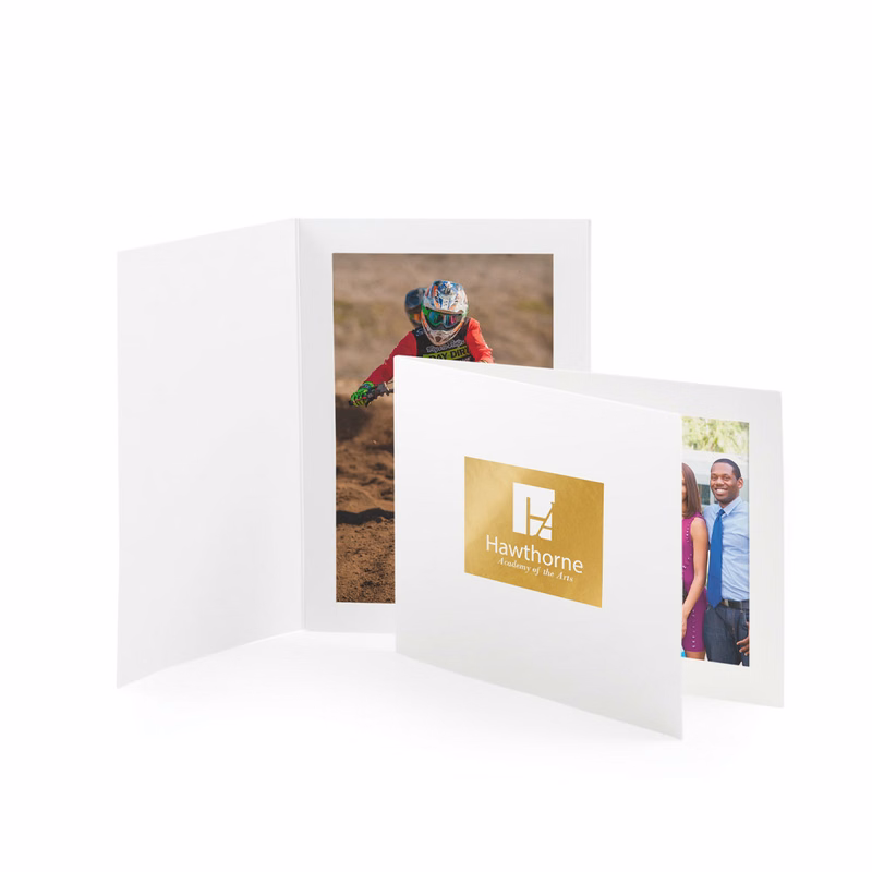 White Photo Folders – 5" x 7"