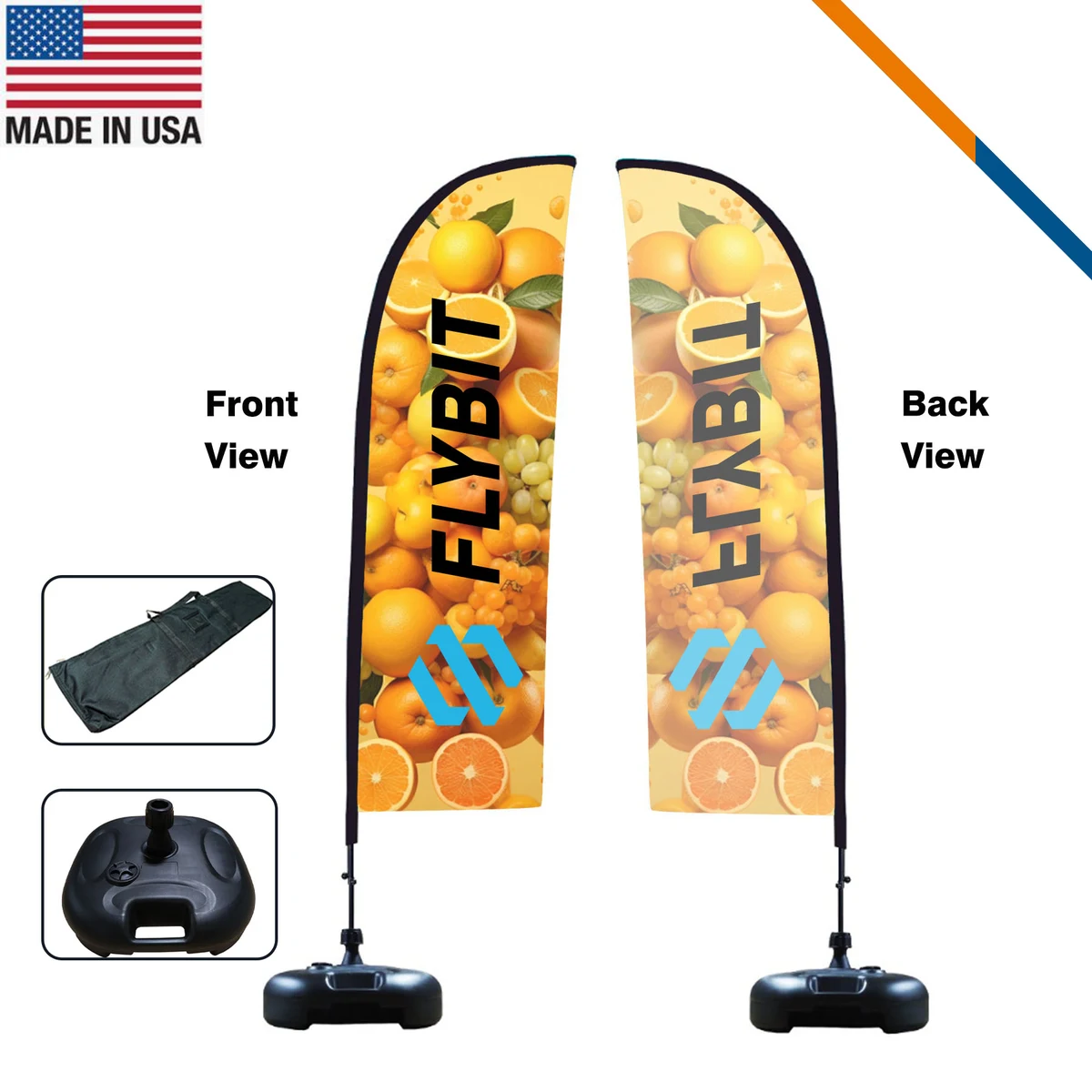 9' Pamila Single-Sided Straight Flag 1