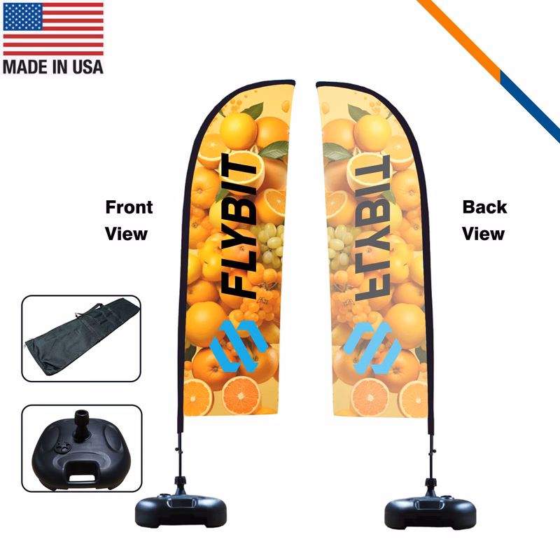 9' Pamila Single-Sided Straight Flag