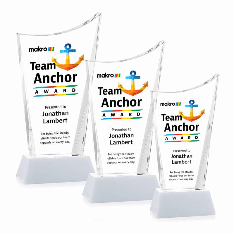 Burnett VividPrint™ Award on Newhaven Base - White
