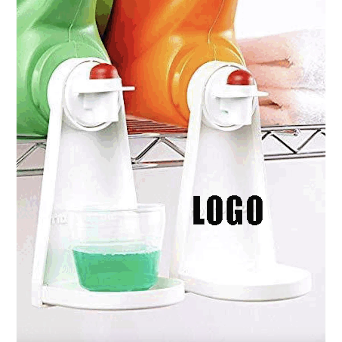 Laundry Detergent Cup Holder/ Laundry Fabric Softener Drip Catcher 1