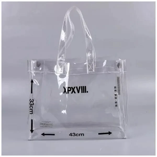Clear Recycled PVC Tote Bag 1