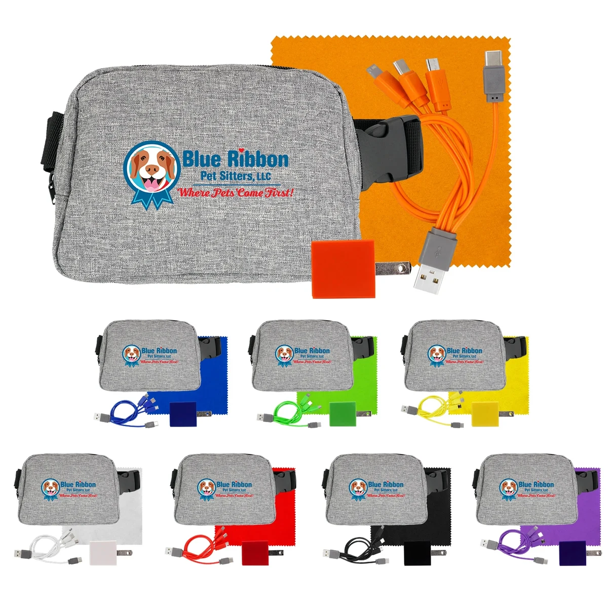 CHARGE & CLEAN RECYCLED FANNY PACK KIT 1