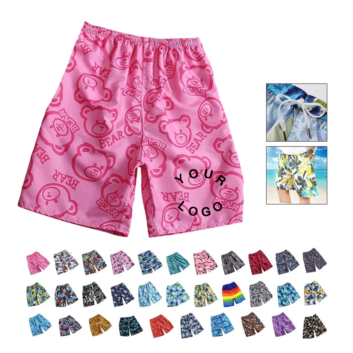 Durable Polyester Beach Shorts with Moisture Control 1