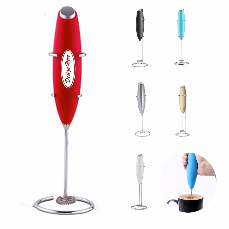 Premium Handheld Drink Mixer and Milk Frother with Stand