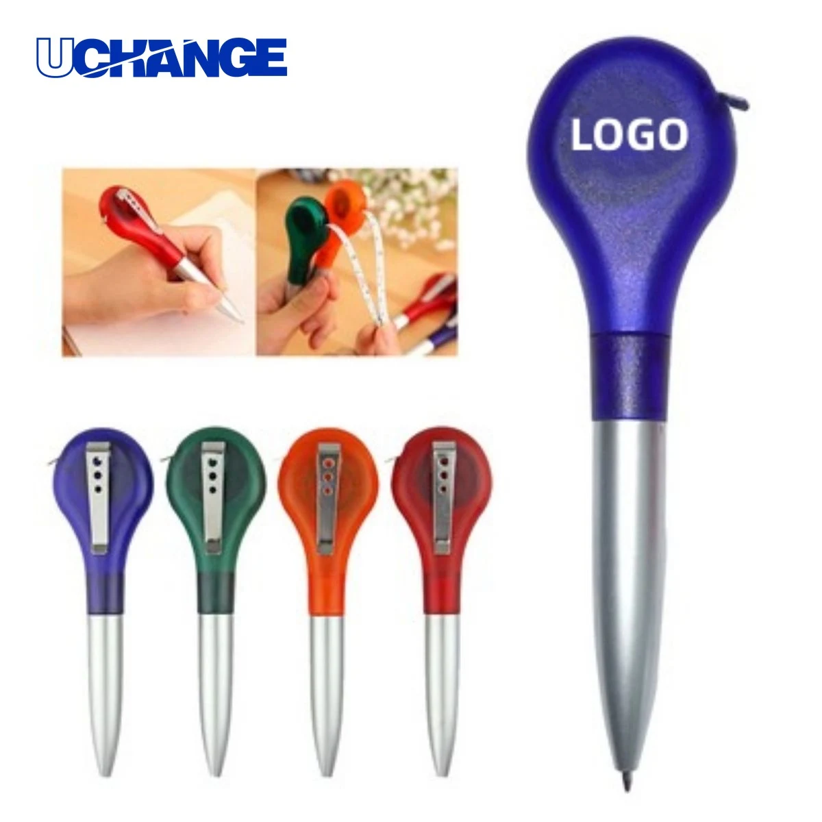 Plastic Pen With Tape Measure Tool 1
