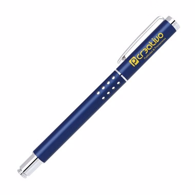 Matte Blue Brass Roller Ball Pen