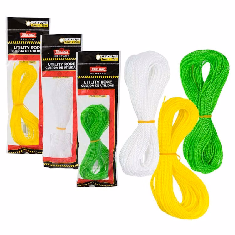 Utility Rope Assorted Colors - 81' Long