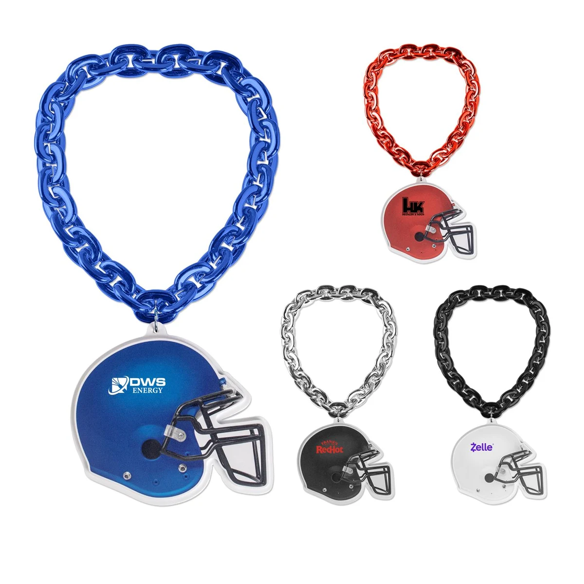 Football Helmet EVA Medallion with Jumbo Chain 1