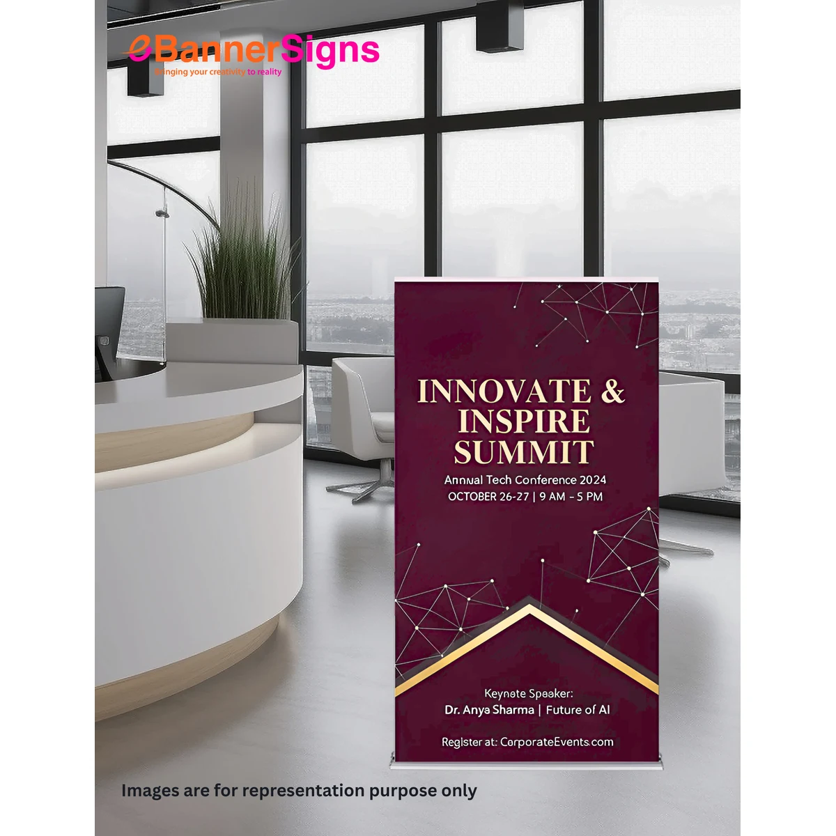 Silverstep Retractable Banner Stand 1