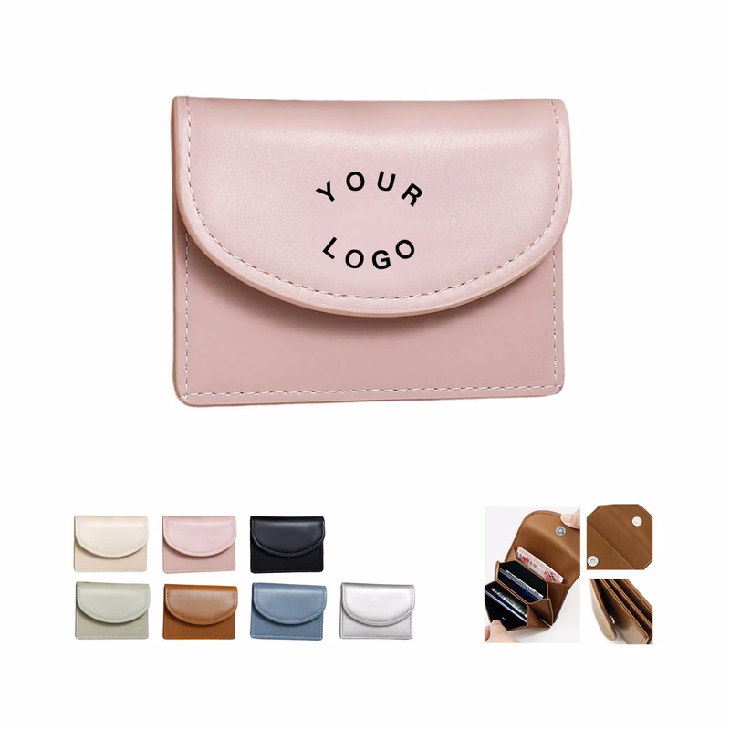 PU Coin Purse with Secure Closure and Portable Shape