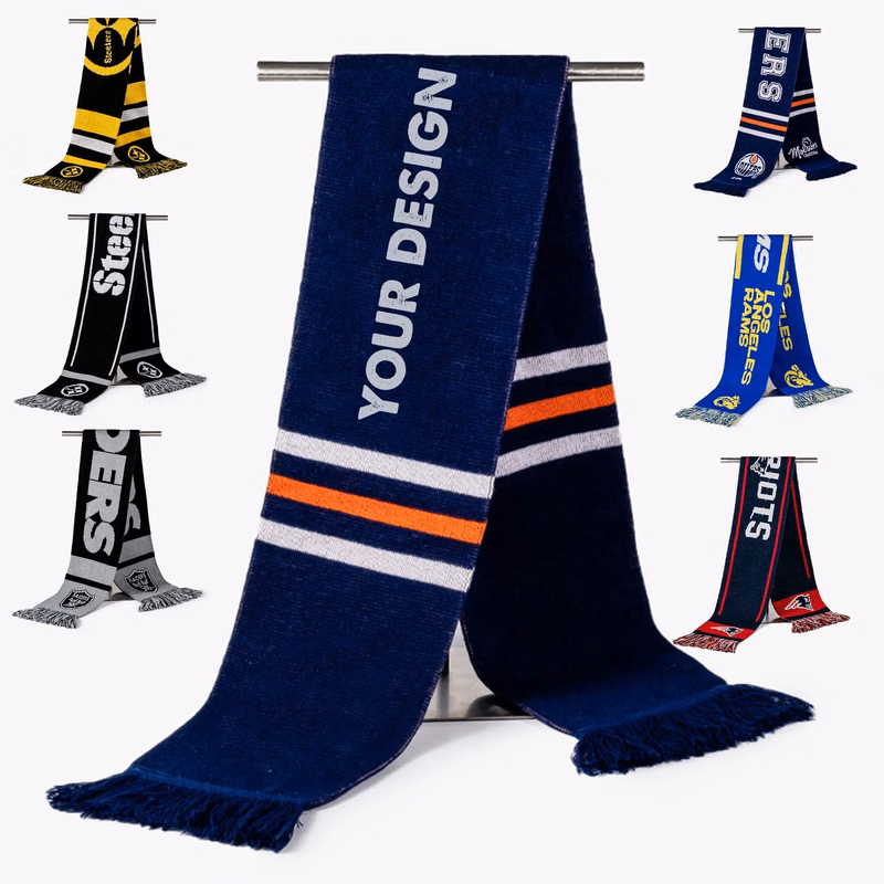 Sports Team Jacquard Football Scarf(Rush Service)