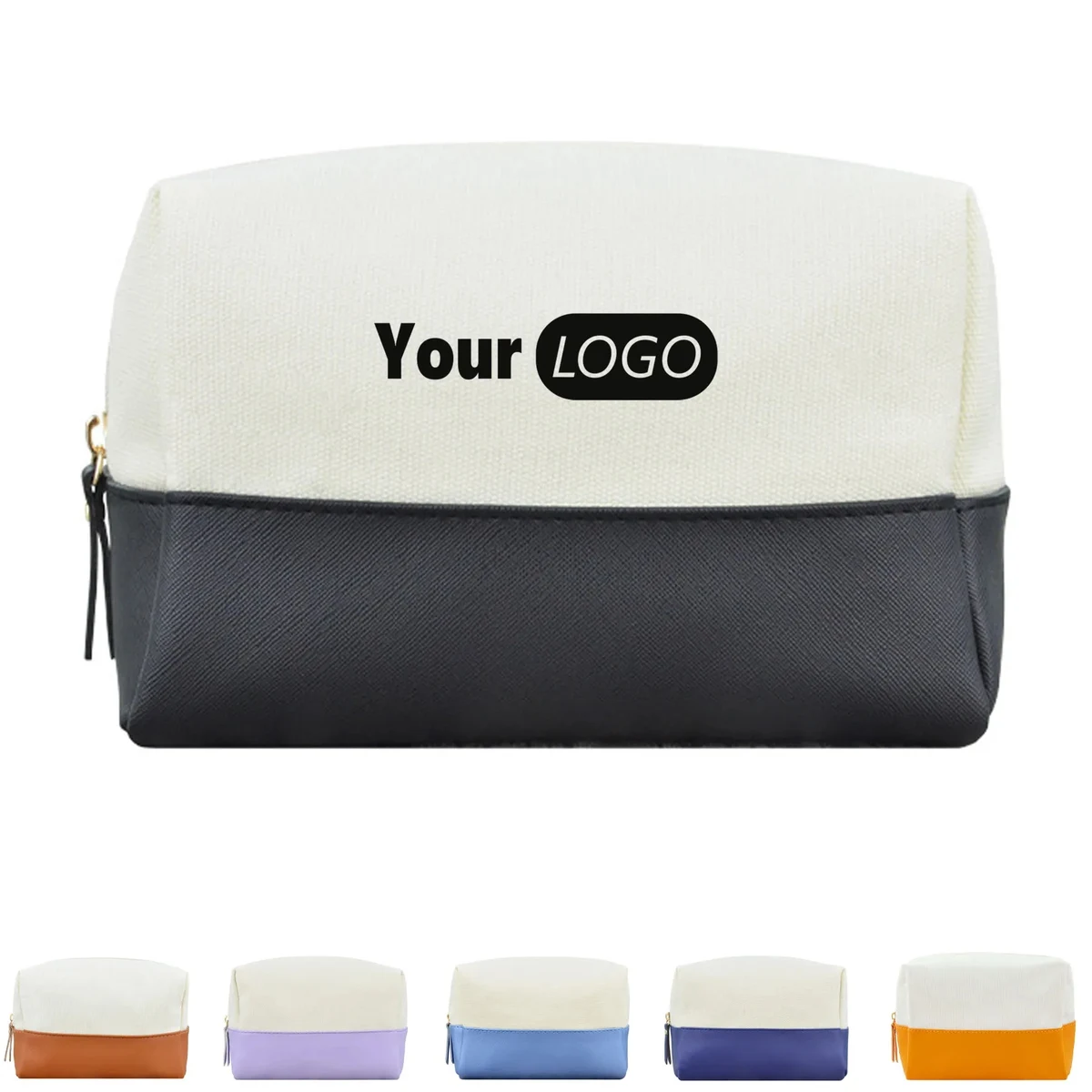 Canvas Patchwork Cosmetic Bag 1