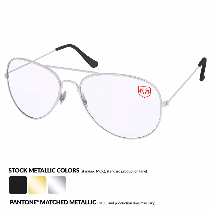 Metal Aviator With Blue Light Blocking Lenses