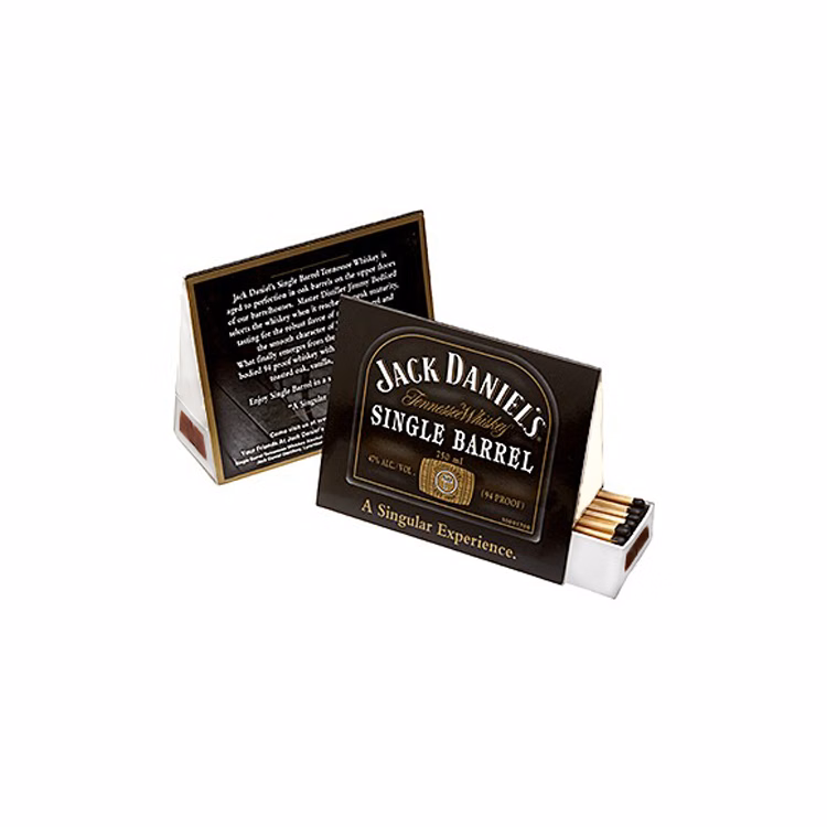 Table Tent Double-Drawer Specialty Matchbox 135-140 Matchsticks (2-inch)