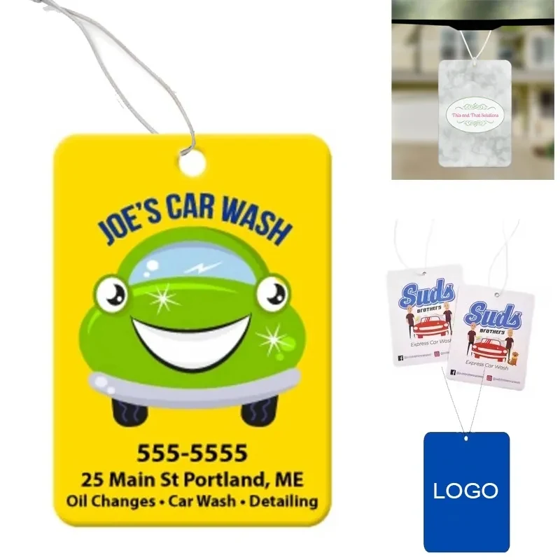 Rectangle Custom Paper Air Freshener 1