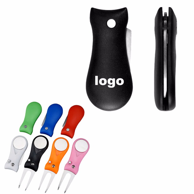 Folding ABS Plastic Handle Golf Green Fork