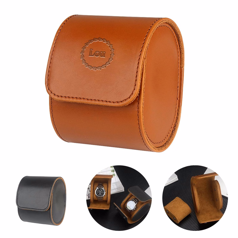 PU Leather Travel Watch Box