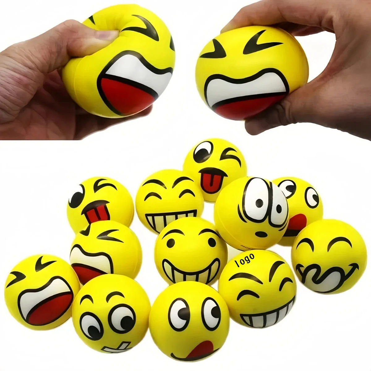 2.5inch Random Style Face Stress Ball 1