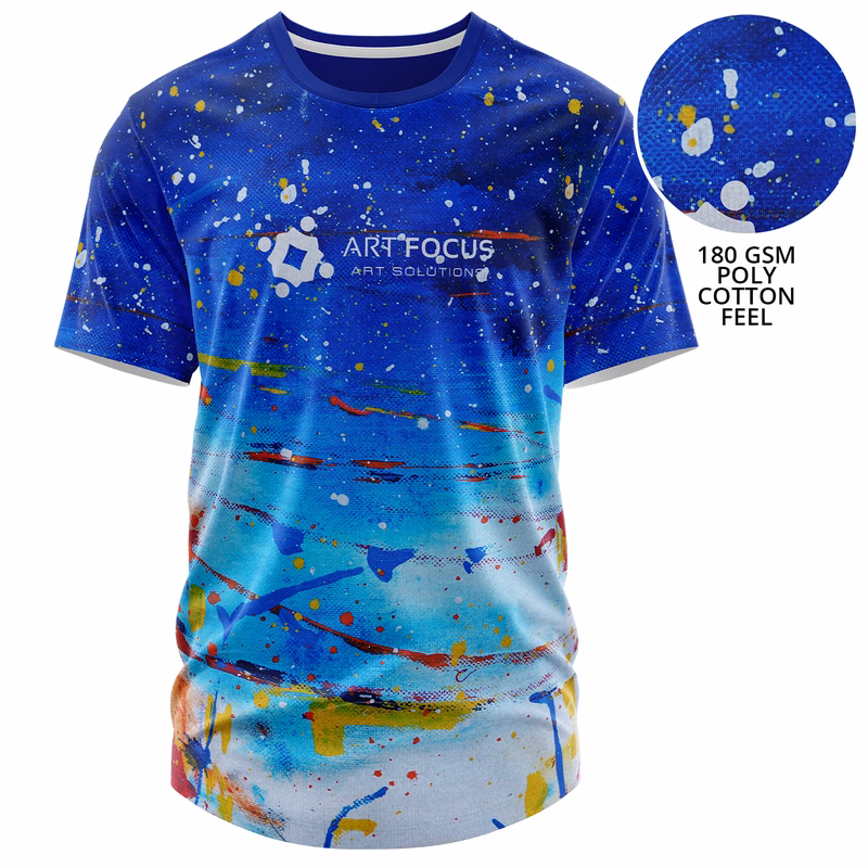 Youth 180 GSM Cotton Feel Sublimation Short Sleeve T-shirt