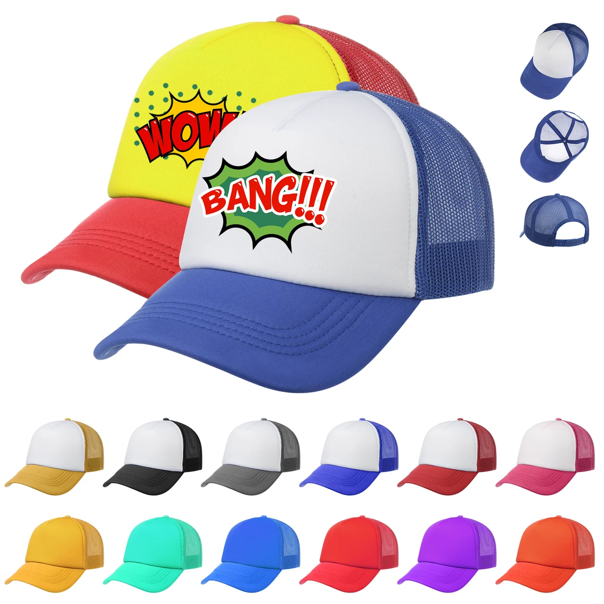 Curved Bill Mesh Back Cap 1