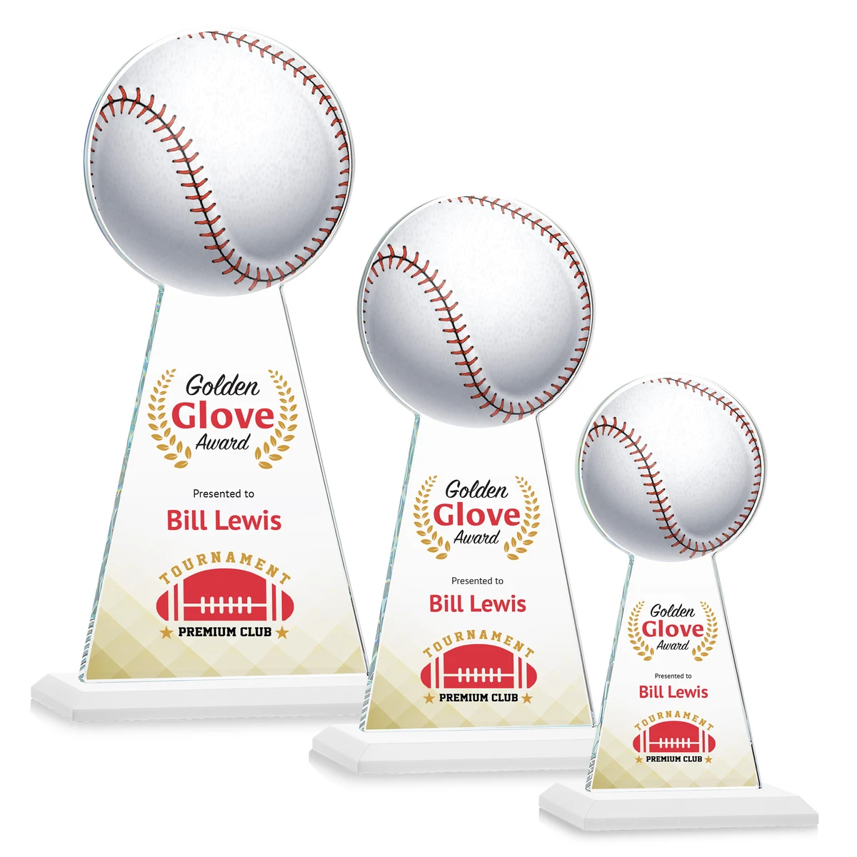 Edenwood Baseball VividPrint™ Award - White 1