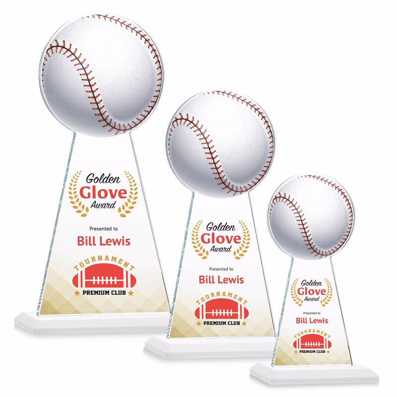 Edenwood Baseball VividPrint™ Award - White