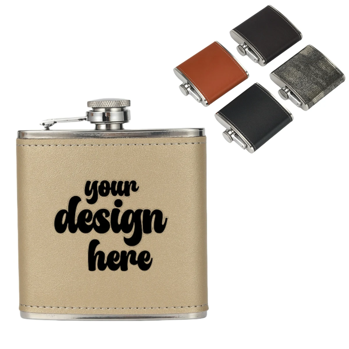 Hip Flask Pocket Alcohol Dranking Flask 6 OZ 1