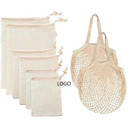100% Organic Cotton Mesh Produce Bags 1